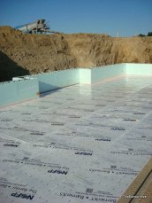 Finiched job The Barrier under concrete thermal insulation